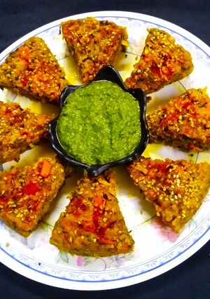 A picture of Mix Vegetables Dhokla.