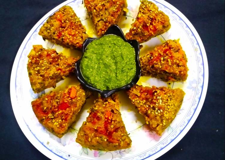 Mix Vegetables Dhokla