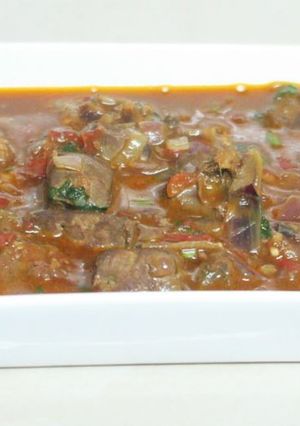 A picture of Flavourful beef liver stew.
