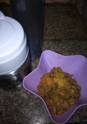 A picture of Beans and plantain porridge.