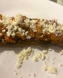 Plátano maduro horneado relleno con pollo y queso feta #platanolovers♥️