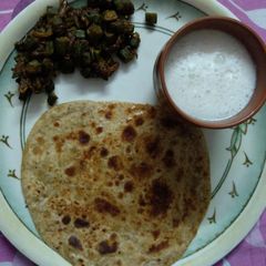Bhindi ki sabzi A picture of Bhindi ki sabzi.