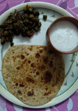 A picture of Bhindi ki sabzi.
