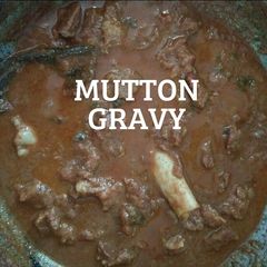 MUTTON GRAVY | LAMB CURRY | SIDE DISH | COOKER MUTTON RECIPE A picture of MUTTON GRAVY | LAMB CURRY | SIDE DISH | COOKER MUTTON RECIPE.