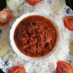 A picture of Rajma masala.