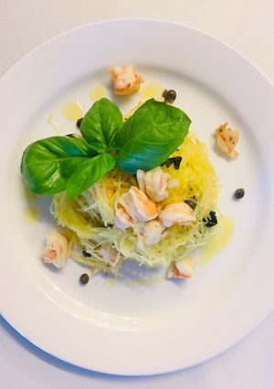 รูปของ Spaghetti squash กุ้งเคเปอร์