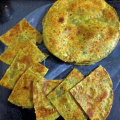 A picture of Palak Paratha.