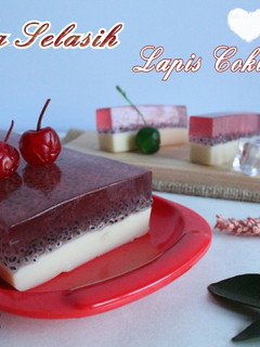 Foto resep Puding Selasih Lapis Coklat Susu