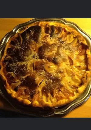 Une photo de Tarte aux poires et noisettes
