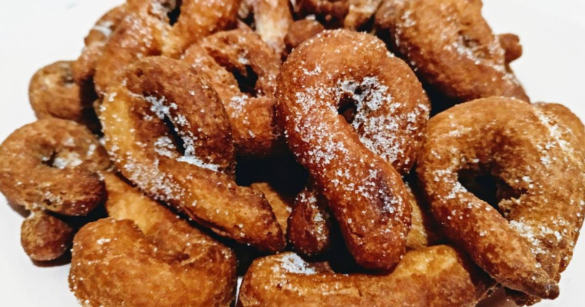 Rosquillas fritas de anís de la abuela Estefanía Receta de VinoyMiel-  Cookpad