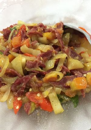 Foto resep Daging Sei Saos Tiram enakkk