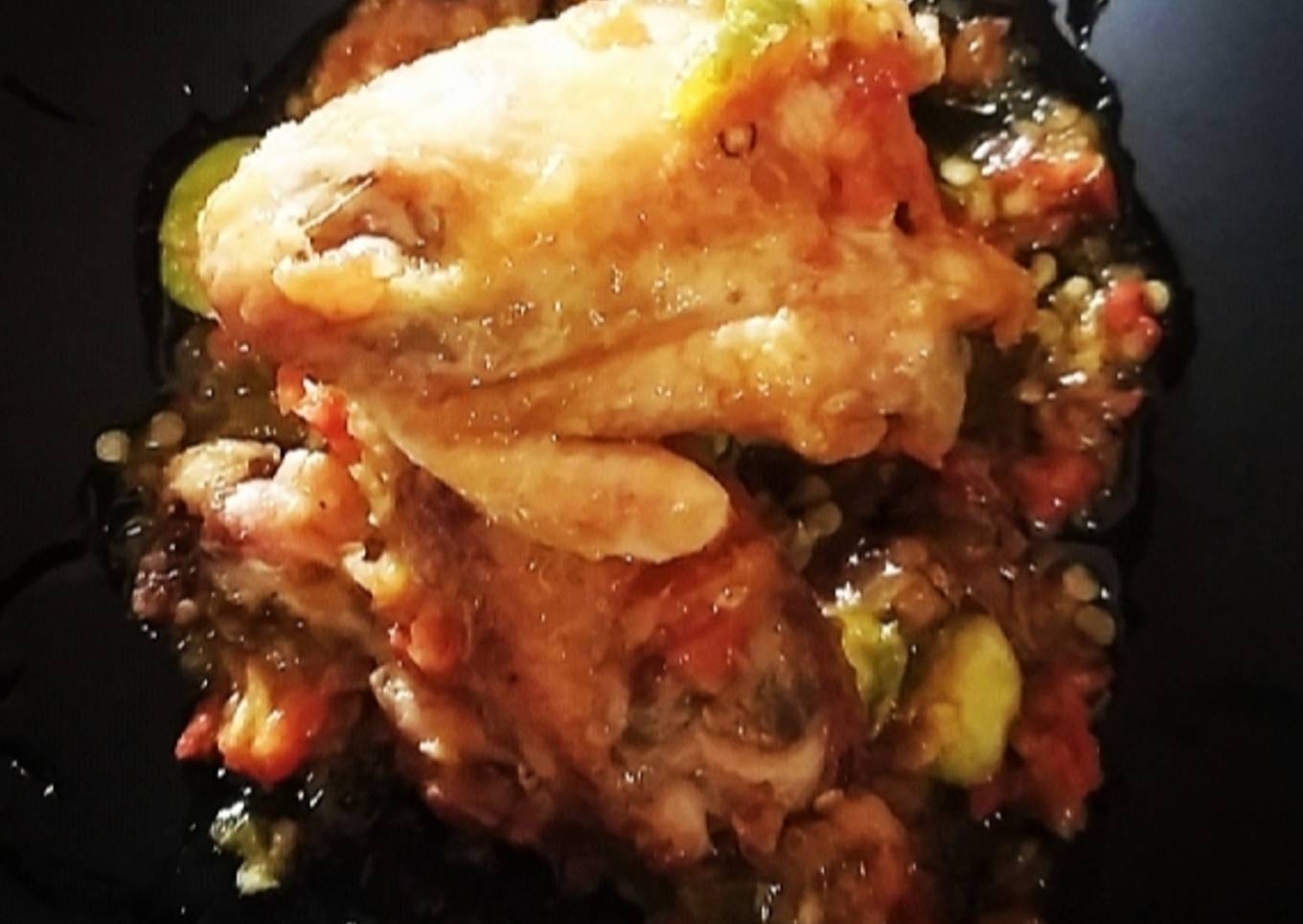 Ayam Goreng Pop ala Willgoz featuring Sambel Pete Goreng