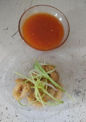 Foto resep Cumi tepung saos padang