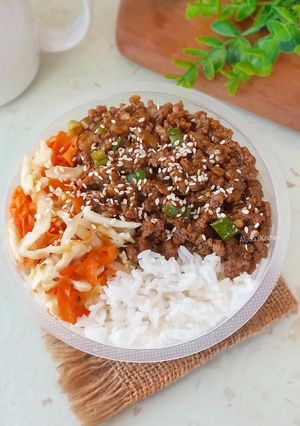 Foto resep Rice Bowl Beef Barbeque