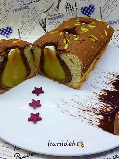 عکسی از دستور کیک گلابی (بدون فر) Pear cake😍