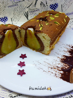 عکسی از دستور کیک گلابی (بدون فر) Pear cake😍