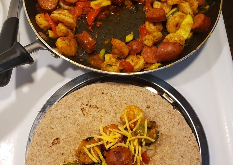 1 skillet andouille sausage & shrimp 1 skillet andouille sausage & shrimp