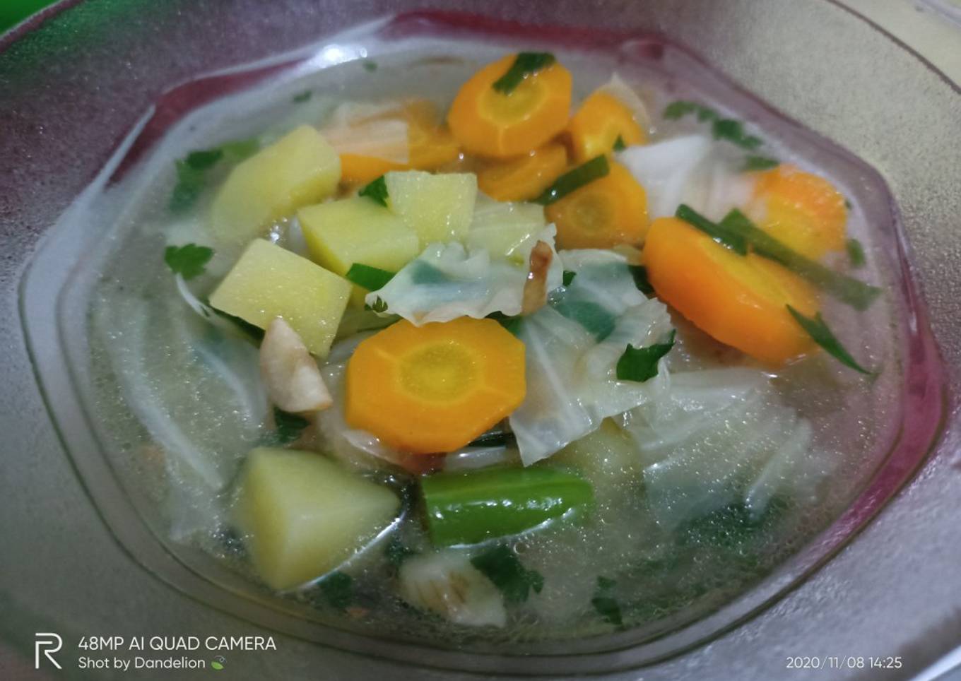 sup sayur-sayuran