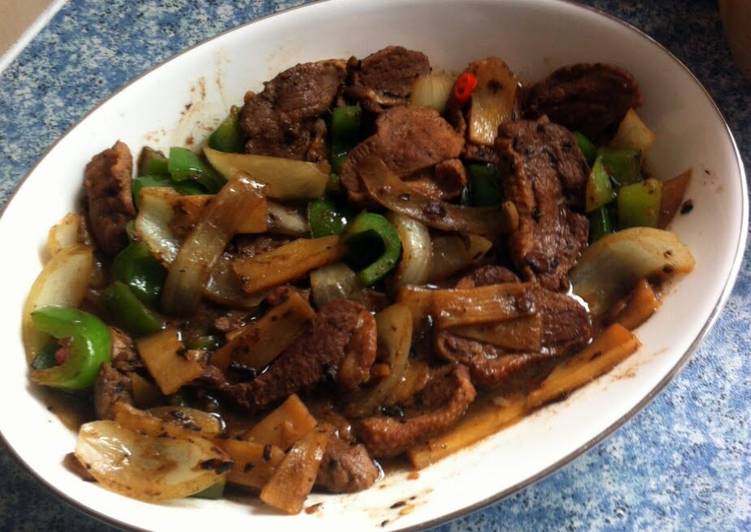 Duck In Black Bean Sauce (English Chinese Take Away Style - Idiots Guide)