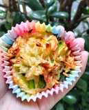 Muffins de arroz y zapallito (freidora de aire - air fryer)