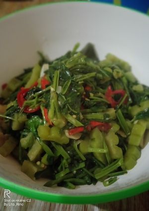 Foto resep Oseng pare kangkung ala bunda Anne Avantie
