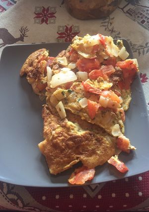 Une photo de Omelette tomate