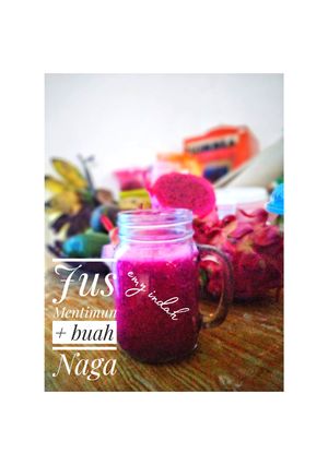 Foto resep Jus Diet Mentimun + Buah Naga