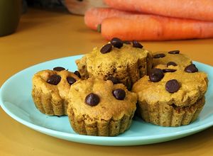 Foto principal de Mini magdalenas de zanahoria y avena en Airfryer