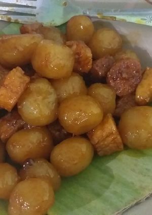 Foto resep Krengsengan Cilok aci dan otak²