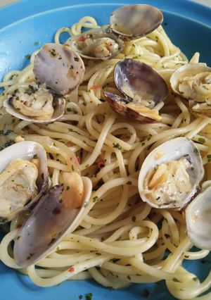 Foto resep Alle vongole / Clam spaghetti