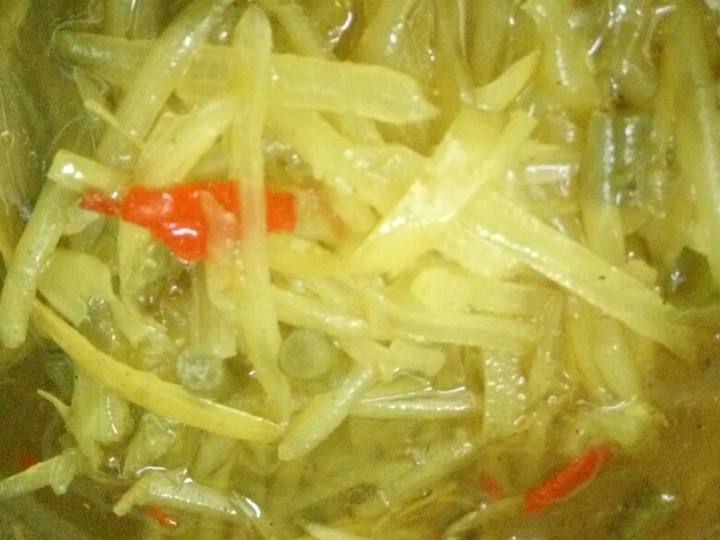 Anti Ribet, Buat 03. Sayur kuning pepaya tanpa santan Bahan Sederhana