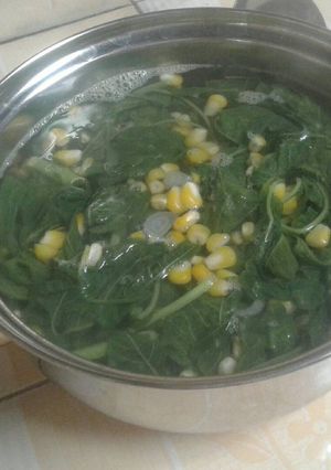 Foto resep Bening bayam jagung praktiss