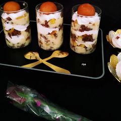 A picture of Gulab jamun trifle.