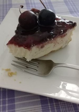 Una foto de Cheesecake con frutos rojos