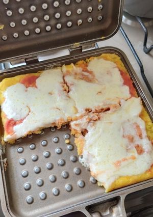 Una foto de PIZZA DE POLENTA !!!!