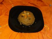 A picture of badam ka halwa