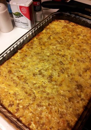 A picture of Christmas Morning Casserole.