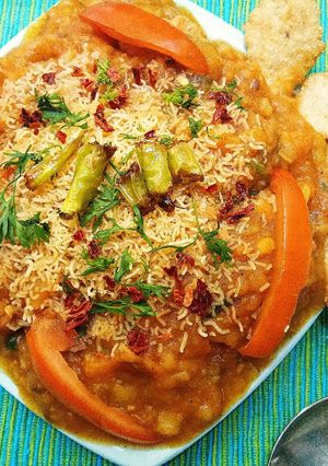 A picture of Shakkar pare Chaat.