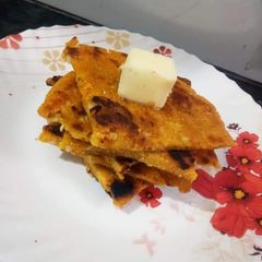 A picture of Leftover dal makai roti.
