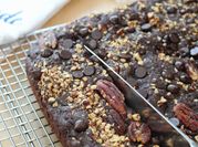 A picture of vegan brownies cocoa powder