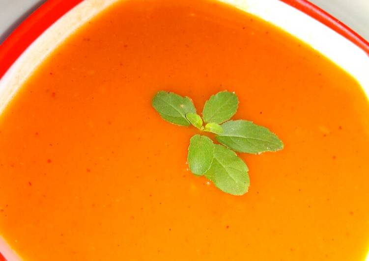 Simple Way to Prepare Speedy Tulsi Tomato soup