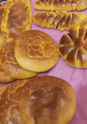 عکسی از دستور فطیر کشمشی و خرمایی