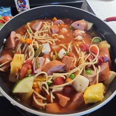 A picture of Lauren's Autumn Harvest Soup.