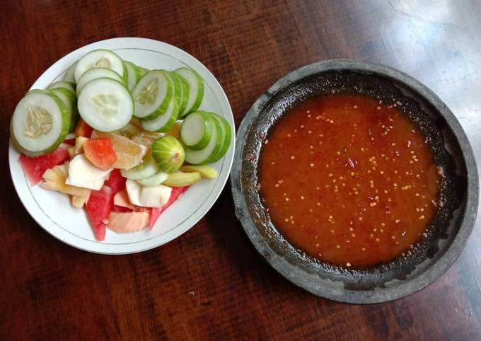 Resep Rujak buah, Enak