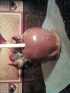 A picture of Carmel apples.