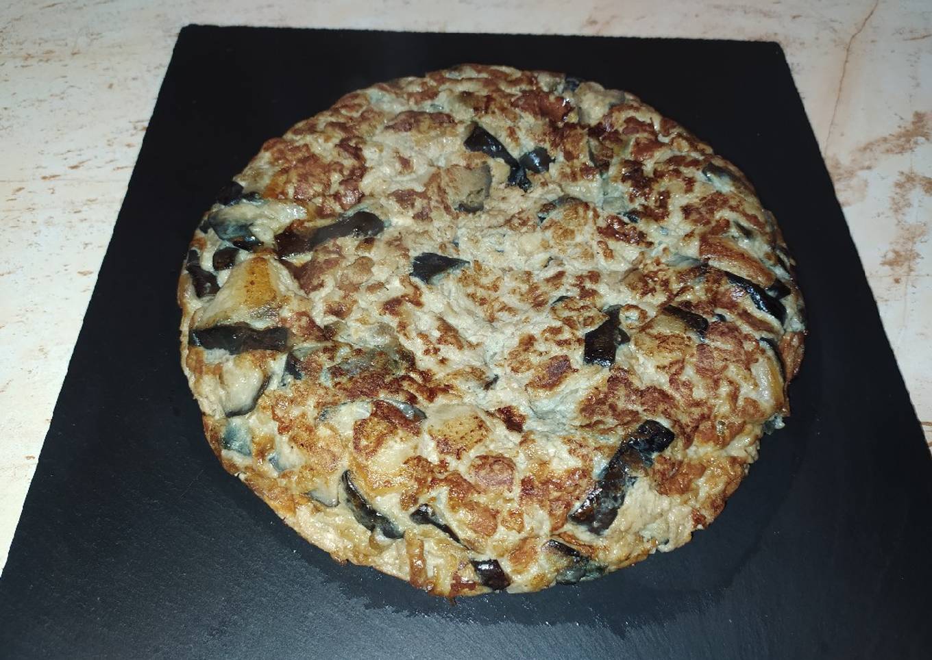Tortilla de berenjena 🥚🥚🍆🍆