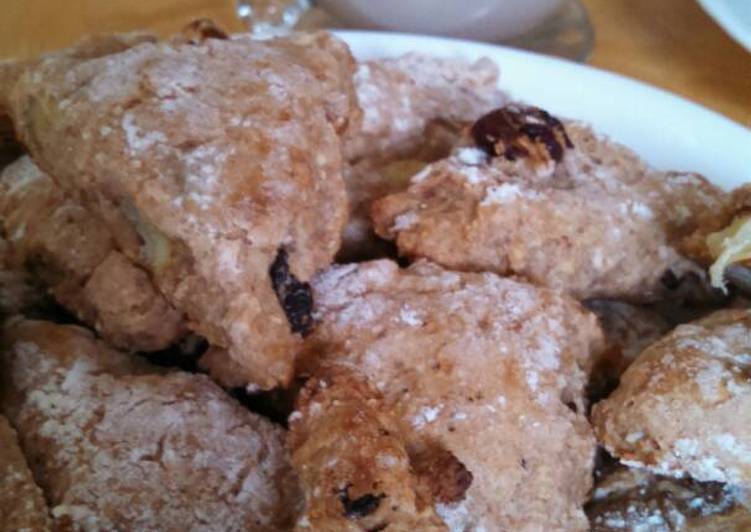 Steps to Prepare Favorite Banana Raisin Spelt Scone