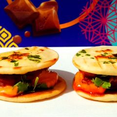 A picture of Grilled Mini Kulcha Burger.