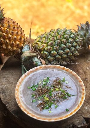 Hình của món Cháo Đậu Đen Thịt Bò Băm.