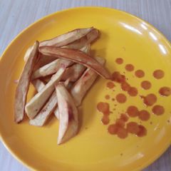 A picture of Soft sweet potato chips.